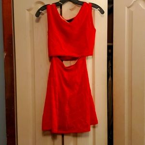 BCBG Maxazria 2 piece red dress